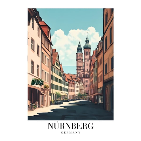 Världsstäder Affisch/Poster/Print/Tavla Storlek 50×70 CM