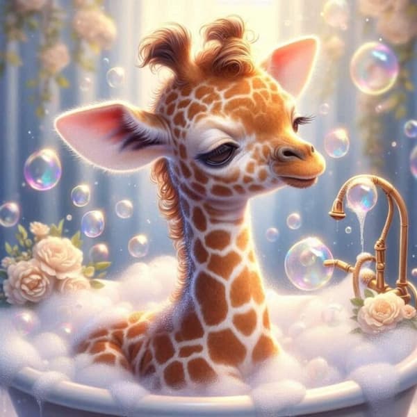 Barnrum Giraff Affisch 21x30 cm