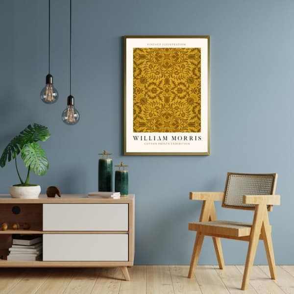 William Morris Retro Poster – Blommig Väggdekoration