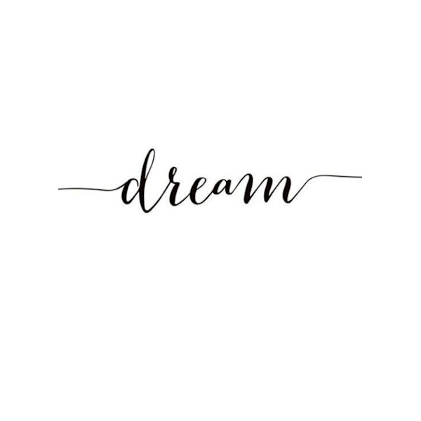 Dream Text Affisch 21x30 cm