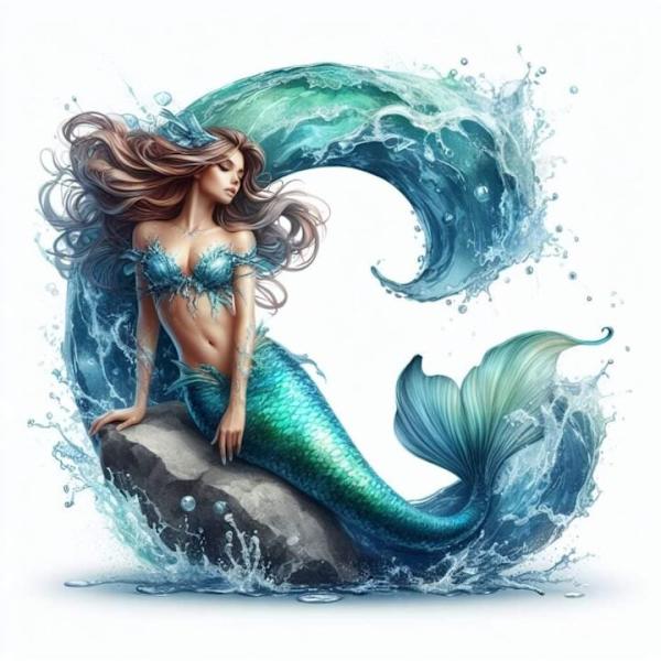 Fisk Alfabet Affisch C A4