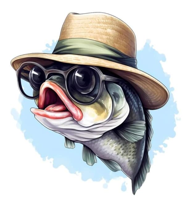 Barnrum Fisk Affisch 30x40 cm