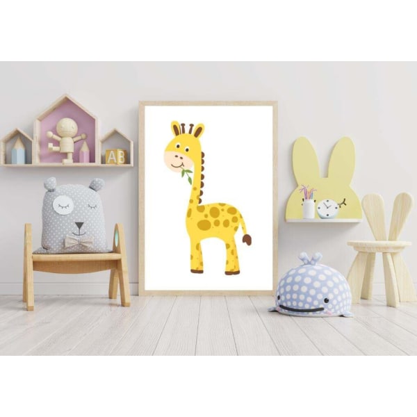 Barnrum Giraffe Affisch 40×50 CM