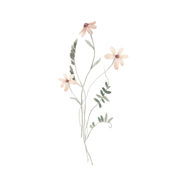 Blommig Affisch 21×30 CM