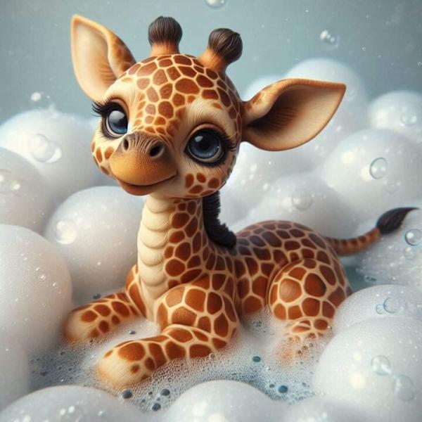 Barnrum Giraff Affisch A4