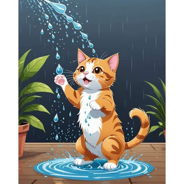 Katt Affisch A3