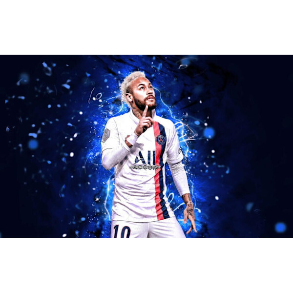 Neymar Sport Affisch Vit 21×30 CM
