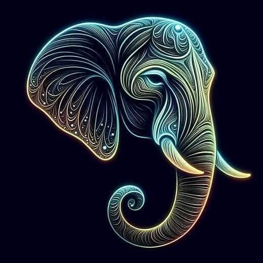 Barnrum Elefant Affisch 21x30 cm