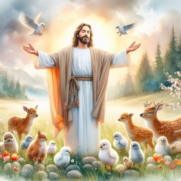 Jesus Affisch  50x70 cm