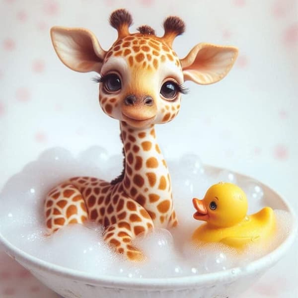 Barnrum Giraff Affisch 21x30 cm