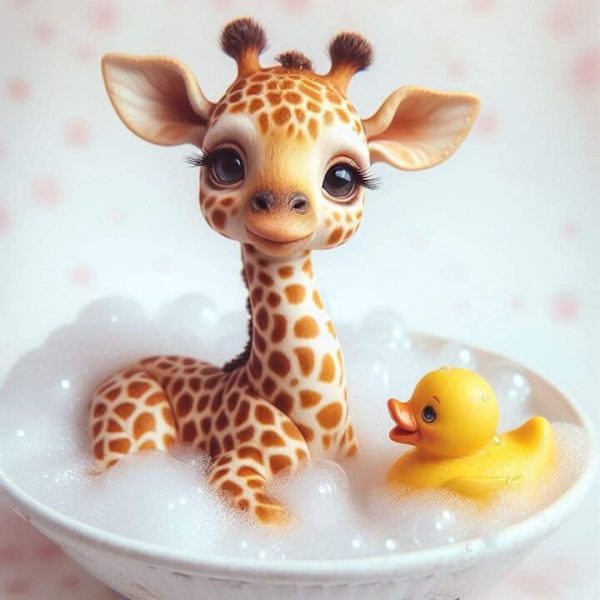 Barnrum Giraff Affisch A3
