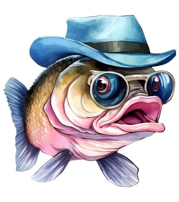 Barnrum Fisk Affisch A3