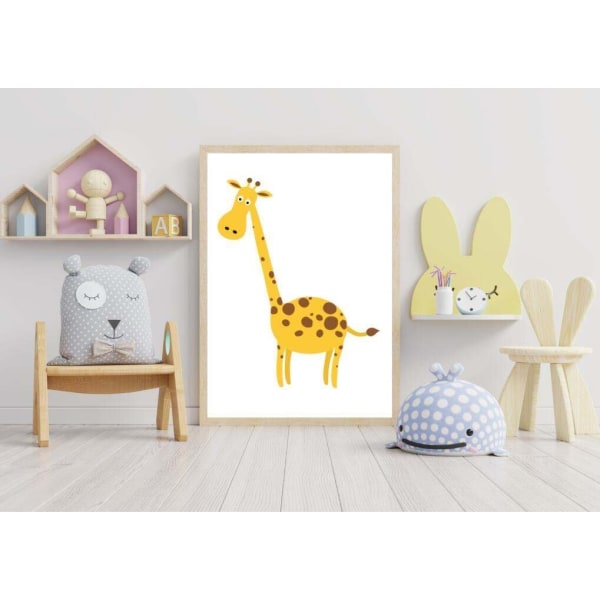 Barnrum Giraffe Affisch 40×50 CM