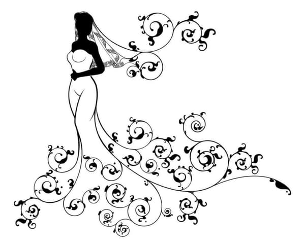 Wedding girl Affisch A3