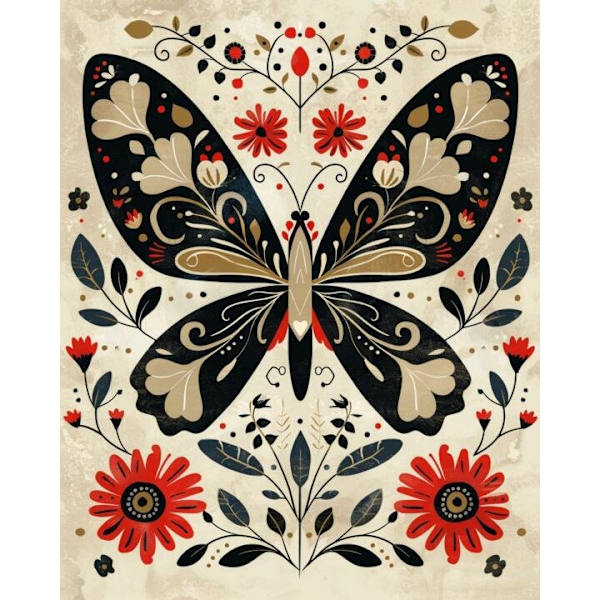 Fjäril Affisch 30×40 CM