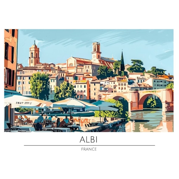 Världsstäder Affisch/Poster/Print/Tavla Storlek 50×70 CM