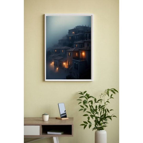 Mystiska MEDELHAVSHUS Affisch 21×30 CM