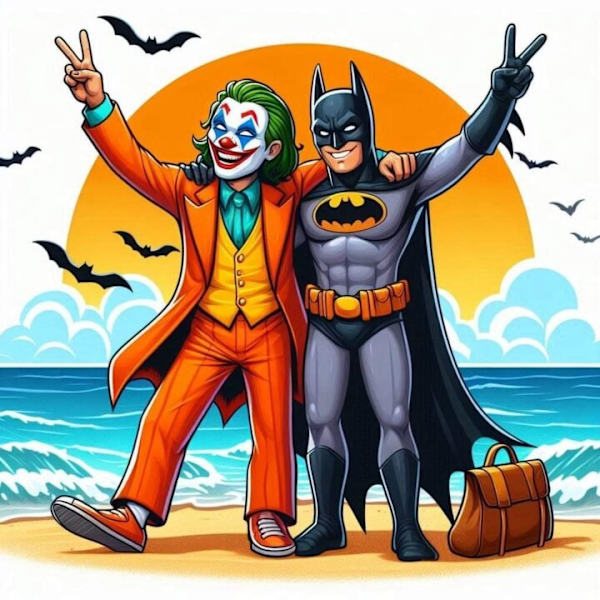 Batman och Joker Affisch A3