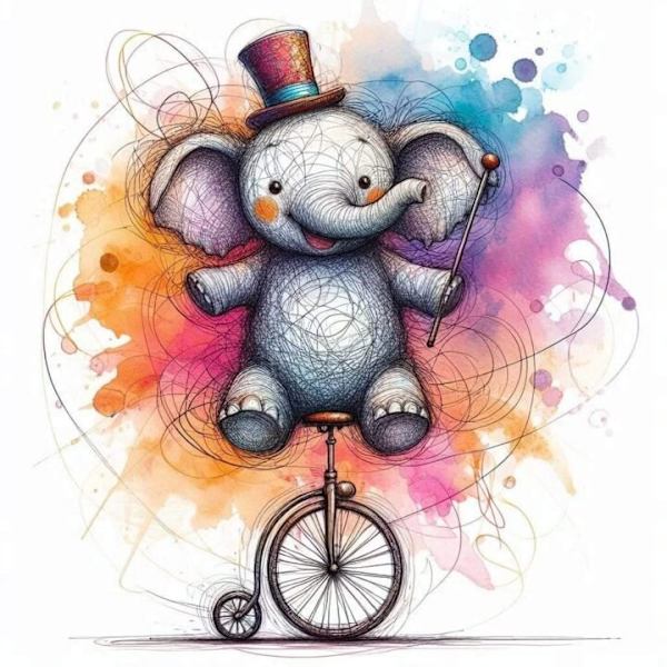 Barnrum Elefant Poster A2