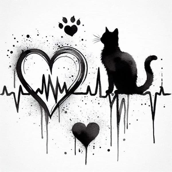 Katt Poster 40x50 cm