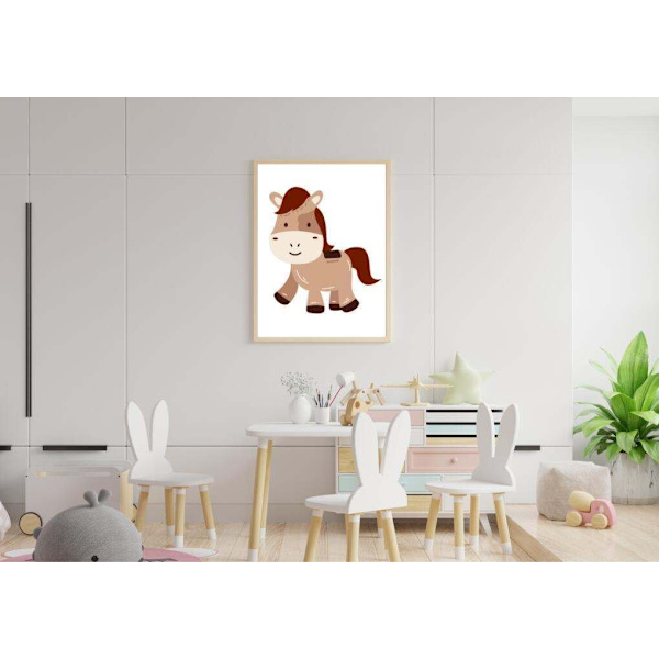 Barnrum Häst Affisch 50×70 CM