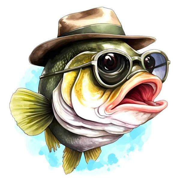 Barnrum Fisk Affisch 40x50 cm