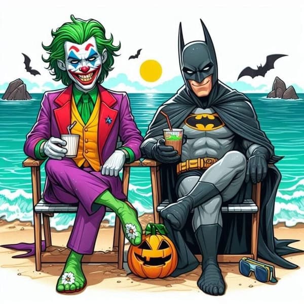 Batman och Joker Affisch A4