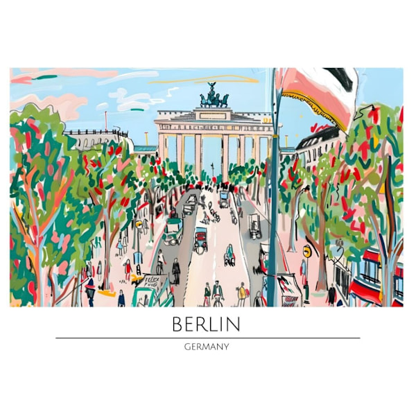 Världsstäder Affisch/Poster/Print/Tavla Storlek 50×70 CM