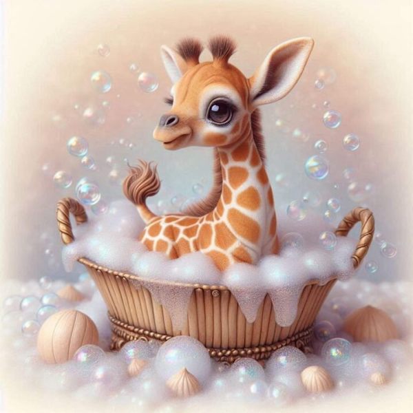 Barnrum Giraff Affisch A3