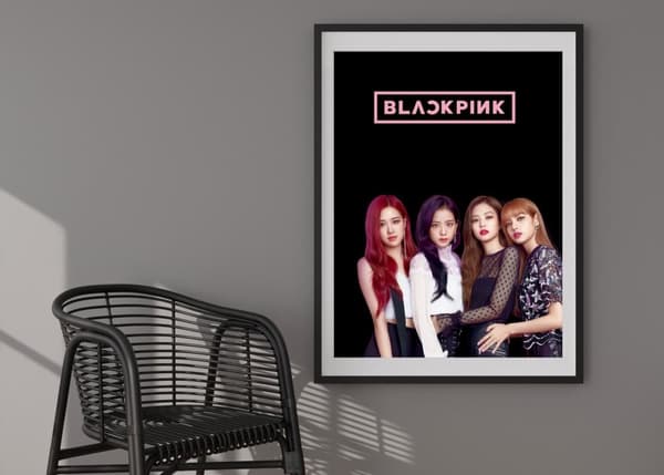 K pop Black and Pink Affisch 30×40 CM