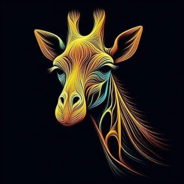 Barnrum Giraff Affisch A3