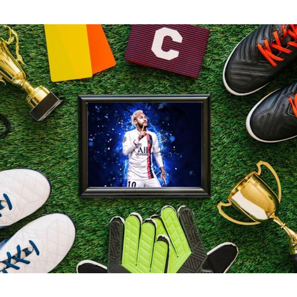 Neymar Sport Affisch Vit 30×40 CM