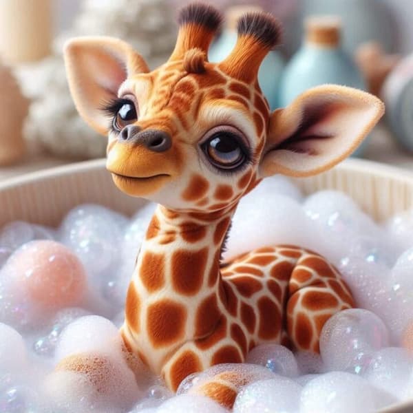 Barnrum Giraff Affisch 30x40 cm