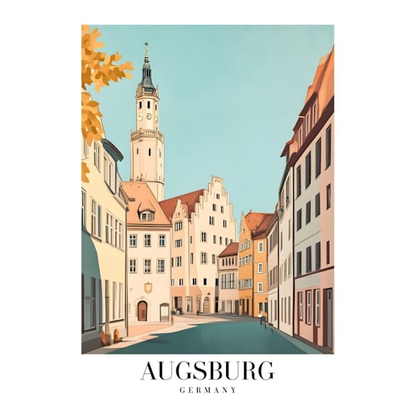 Världsstäder Affisch/Poster/Print/Tavla Storlek 50×70 CM