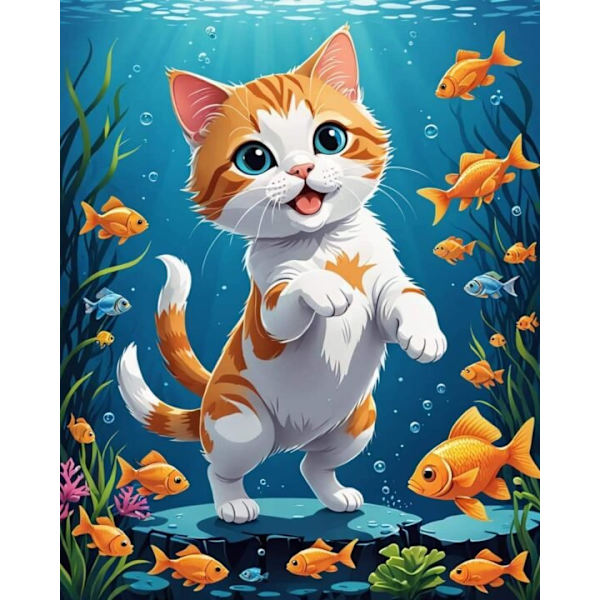 Katt Affisch A3