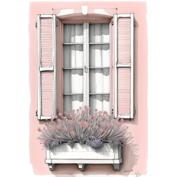 Windows of Provence affisch 40×50 CM