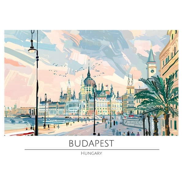 Världsstäder Affisch/Poster/Print/Tavla Storlek 50×70 CM