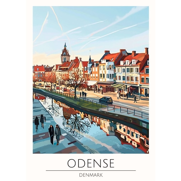 Världsstäder Affisch/Poster/Print/Tavla Storlek 50×70 CM