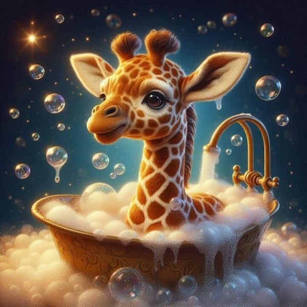 Barnrum Giraff Affisch A3