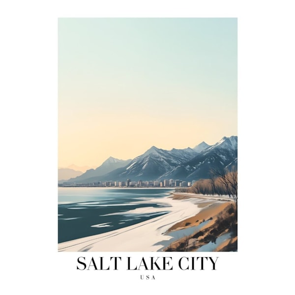 Världsstäder Affisch/Poster/Print/Tavla Storlek 50×70 CM