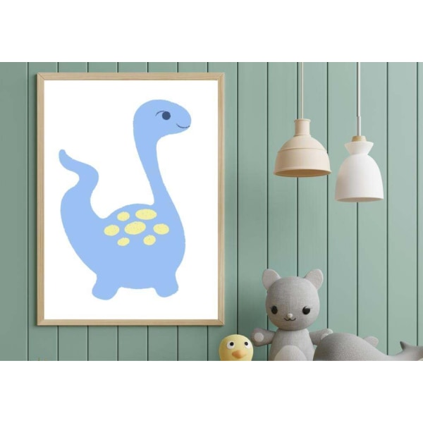 Barnrum Dinosaurie Affisch 50×70 CM