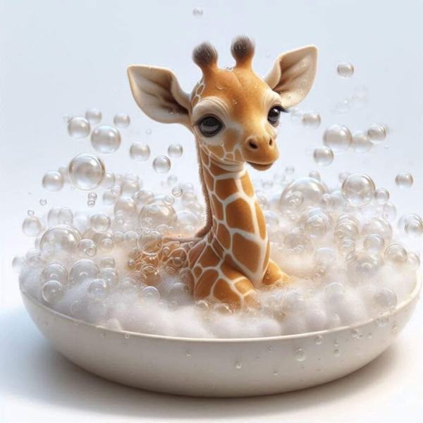 Barnrum Giraff Affisch A3