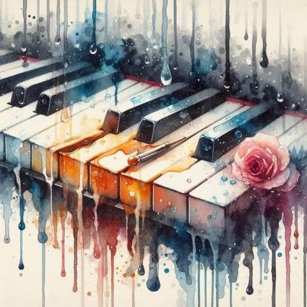 Piano Affisch 21x30 cm