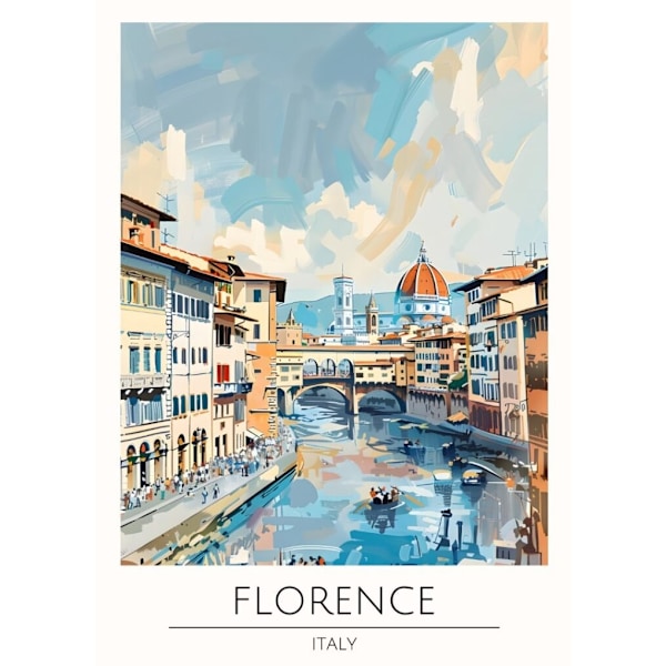 Världsstäder Affisch/Poster/Print/Tavla Storlek 50×70 CM