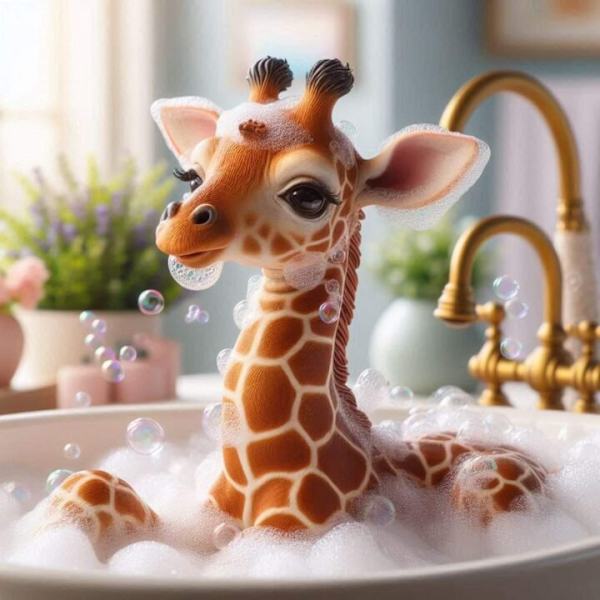 Barnrum Giraff Affisch A2