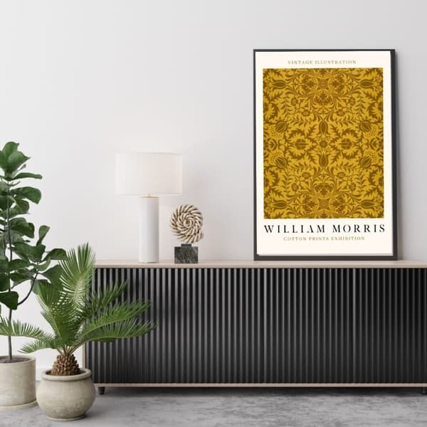 William Morris Retro Poster – Blommig Väggdekoration