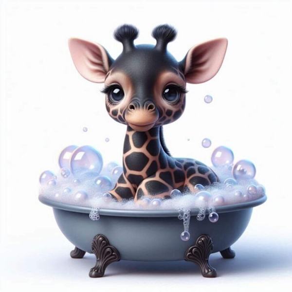 Barnrum Giraff Affisch A2