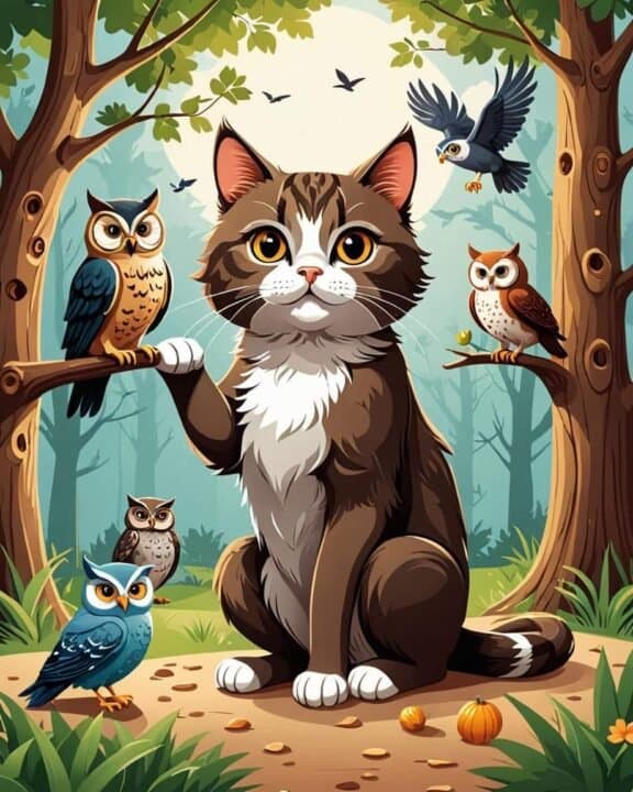 Katt Affisch 30x40 cm