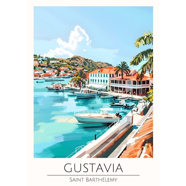 Världsstäder Affisch/Poster/Print/Tavla Storlek 50×70 CM