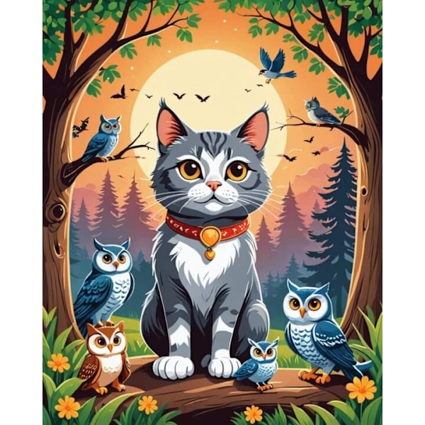 Katt Affisch 21x30 cm